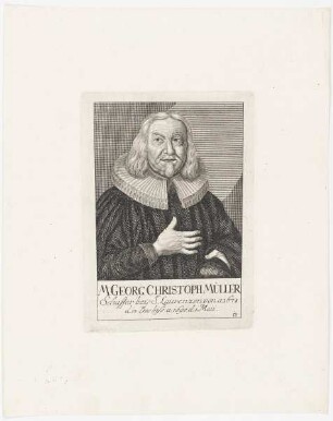 Bildnis des Georg Christoph Müller