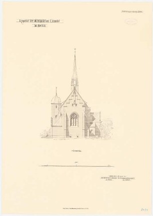Kapelle der Charité, Berlin: Choransicht 1:100