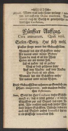 Fünffter Auffzug.