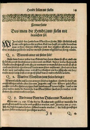 Conversatio Das man die Hendt zum steln nit brauchen sol.