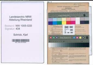 Entnazifizierung Karl Schrick , geb. 03.03.1887 (Lehrer)