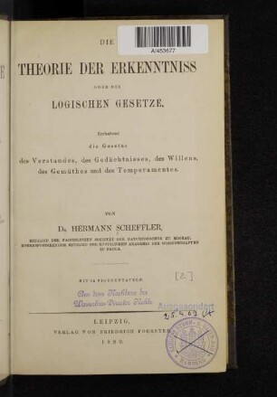 3,2: Die Naturgesetze und ihr Zusammenhang mit den Prinzipien der abstrakten Wissenschaften : für Naturforscher, Mathematiker, Logiker, Philosophen und alle mathematisch gebildeten Denker