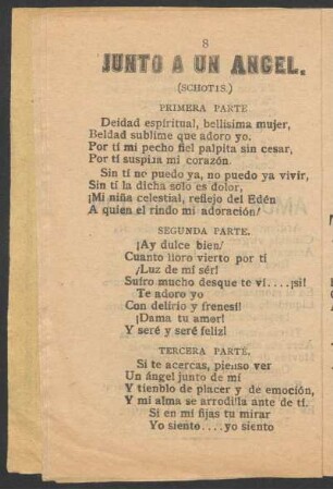 Junto a un ángel. : (Schotis.)