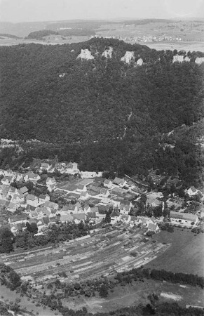 Honau Tal : Blick vom Schloss Lichtenstein auf das Honauer Tal