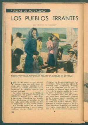 Los pueblos errantes : Viñetas de actualidad
