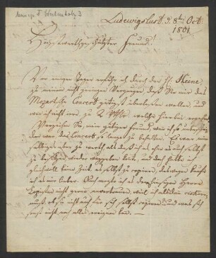 Brief an Johann Jacob Heinrich Westphal : 08.10.1801