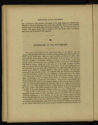 II. Physiognomy of the Coast-Region.