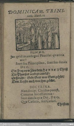 Dominica 23. Trinitatis, Matth. 22.