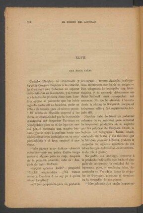 XLVII - Una pista falsa