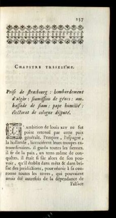 Chapitre Treiziéme. Prise de strasbourg ...