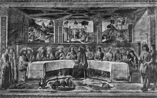 Ausmalung der Cappella Sistina — Wandmalerei des unteren Registers — Das letzte Abendmahl