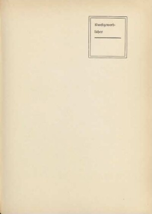 Kunstgewerbliches