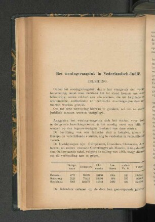 Het woningvraagstuk in Nederlandsch-Indië, door P. Westra.