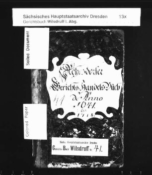 Gerichtshandelsbuch von Röhrsdorf bei Wilsdruff, Bd. 2