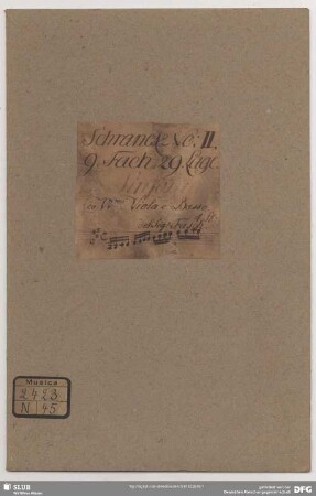 Symphonies - Mus.2423-N-45 : strings, bc - A; FaWV M:A1