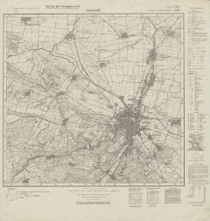 5131 (alte Nr.: 2995) Arnstadt, Meßtischblatt (4cm - Karte)