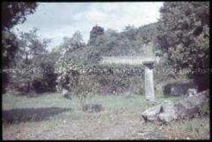 Ruine der Römischen Villa von Nennig im Saarland