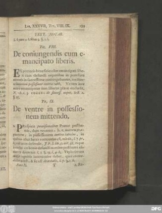 Tit. VIII. De coniungendis cum emancipato liberis.