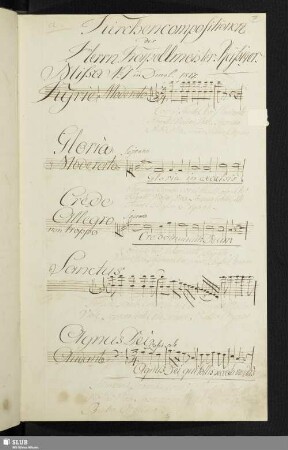 Kirchencompositionen des Herrn Kapellmeister Reißiger