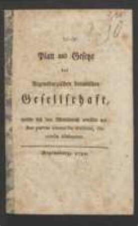 Vereinssatzung 1790