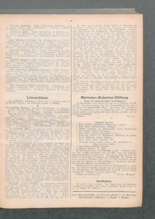Hermann-Hubertus-Stiftung : Fonds für außerordentliche Unterstützungen ; Totenliste von 1912