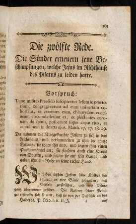 161-174, Die 12. Rede.