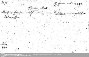 Historia urbium Germanicarum 2892