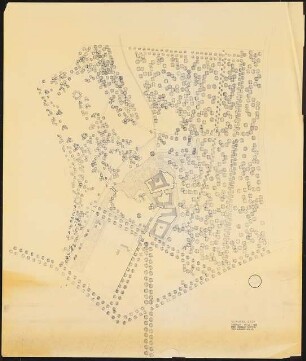 Restaurierung des Landschaftsparks Schloss Dyck, Jüchen: Lageplan 1:1000