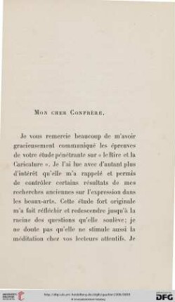 Mon cher confrère [Préface]