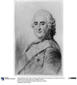 Jakob Keith. General-Feldmarschall und Gouverneur von Berlin. Nach dem Gemälde von Pesne