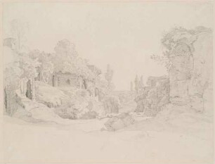 Italienische Ruinenlandschaft