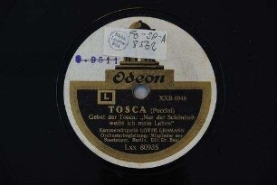 Tosca : Gebet der Tosca: "Nur der Schönheit weiht ich mein Leben" / (Puccini)