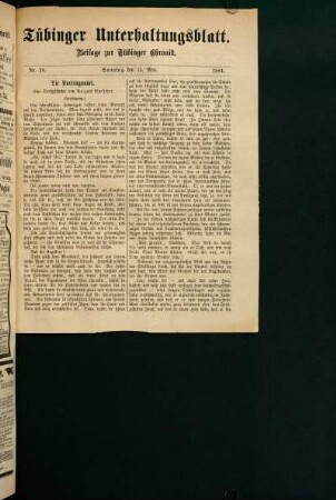 Tübinger Unterhaltungsblatt (Nr. 20)