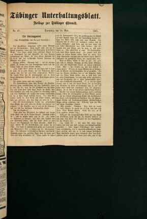 Tübinger Unterhaltungsblatt (Nr. 20)