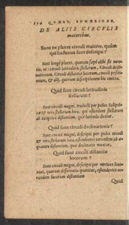 De Aliis Circulis maioribus.