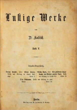 Lustige Werke, 5