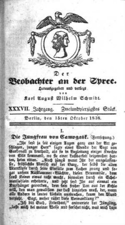 42. Stueck, 15. Oktober 1838