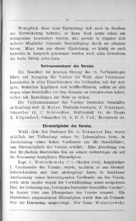 Ehrenmitglieder des Vereins.