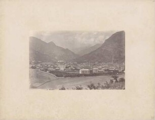 Einmündung der Talfer in den Eisack in Bozen in Südtirol