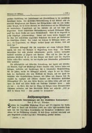 Anschauungstypen : (experimentelle Untersuchungen und ihre didaktischen Konsequenzen)