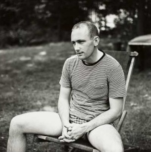 Der Fotograf Alec Steiger am Strand