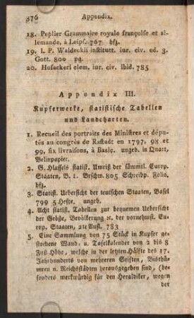 Appendix III.