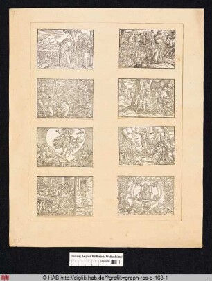 Christus und die Jünger im Garten Gethsemane; der Verrat des Judas Ischariot.