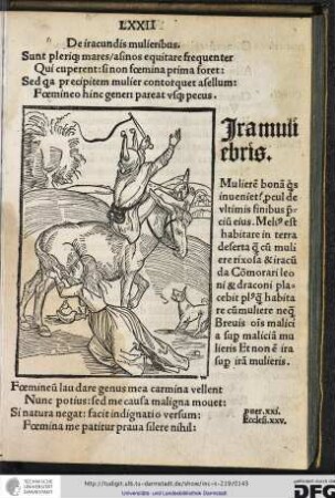 De iracundis mulieribus.