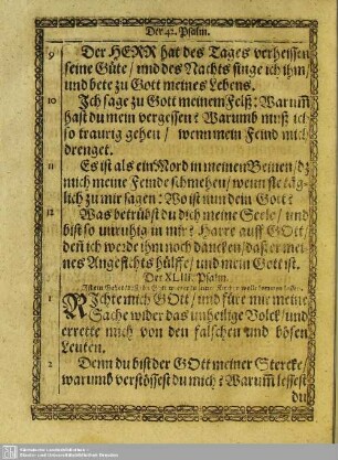 Der XLIII. Psalm