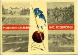Postkarte des Pionierferienlagers "Max Reichpietsch" in Kühlungsborn