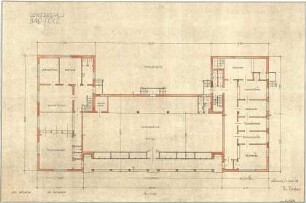 Fischer, Theodor; Bad Tölz (Bayern); Gewerbehalle - Grundriss EG