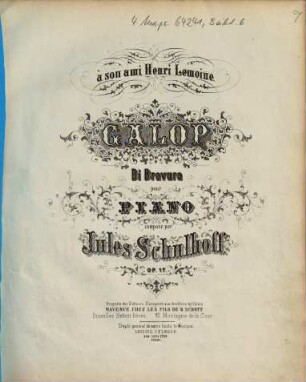 Galop di bravura : pour piano ; op. 17