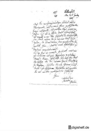 10: Brief von Pauline Prinzessin von Anhalt-Bernburg; verh. Fürstin zur Lippe an Johann Wilhelm Ludwig Gleim