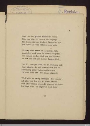 Vorspiel II : [SW V: keine Sigle]; [SW V, S. 11/104]